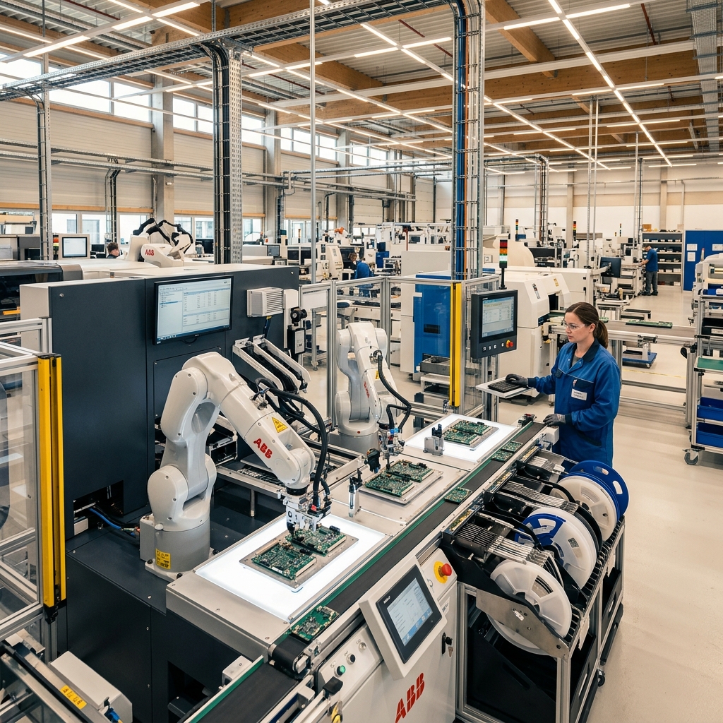 Discrete manufacturing factory assembly floor